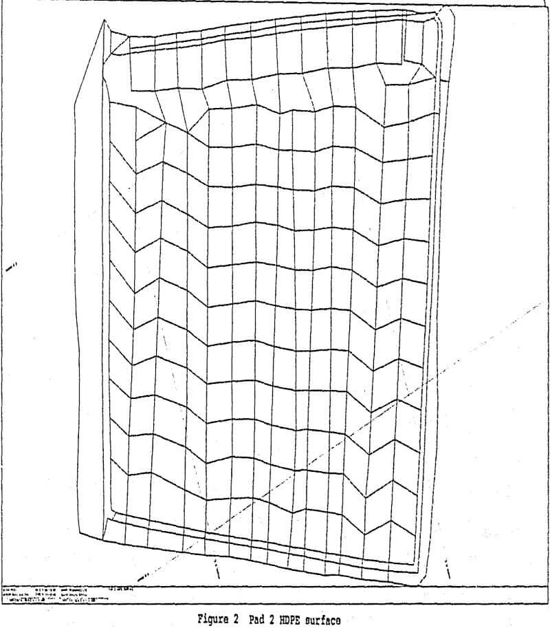 heap-leaching pad 2 hdpe surface