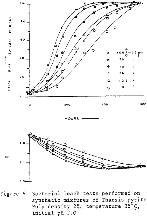 leaching pyrite pulp density