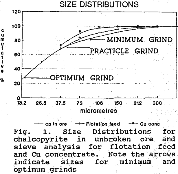 mineral liberations size analysis