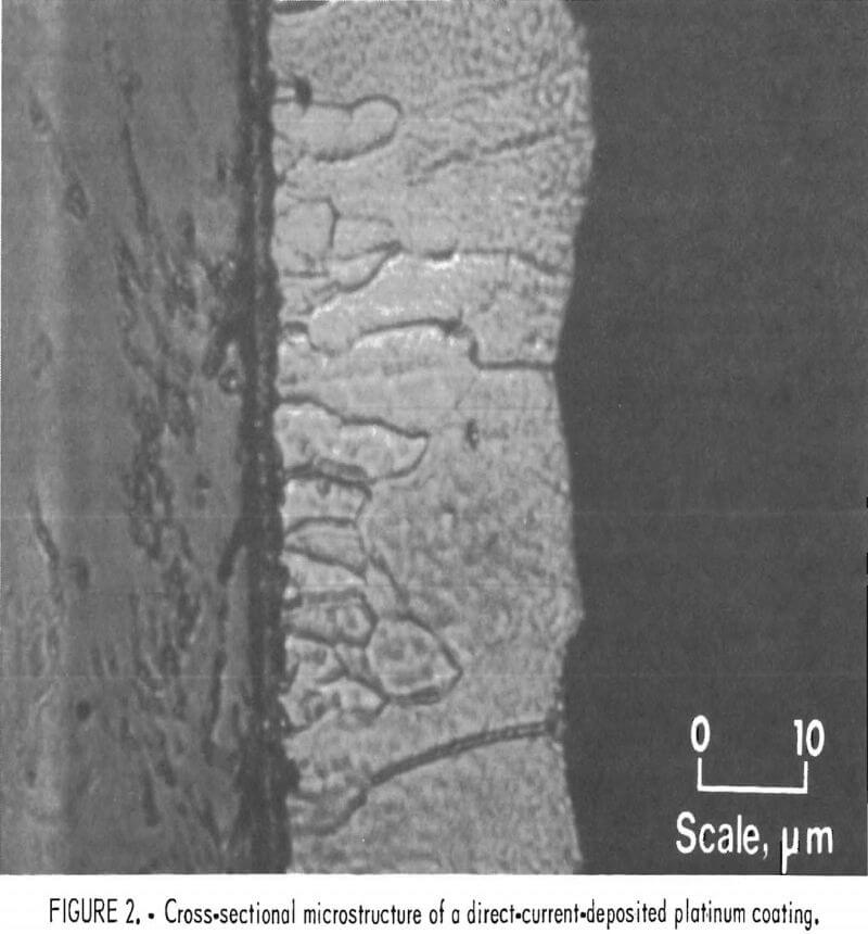 platinum-group-metal cross-sectional microstructure