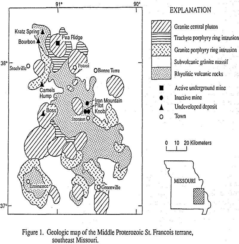 rare earth elements geologic map