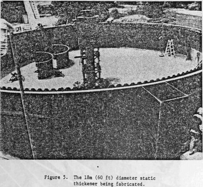 slurry thickening and dewatering fabricated