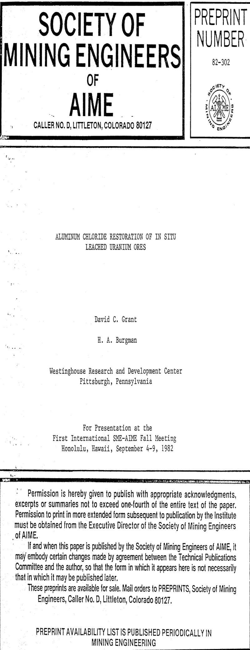 aluminum chloride restoration of in situ leached uranium ores