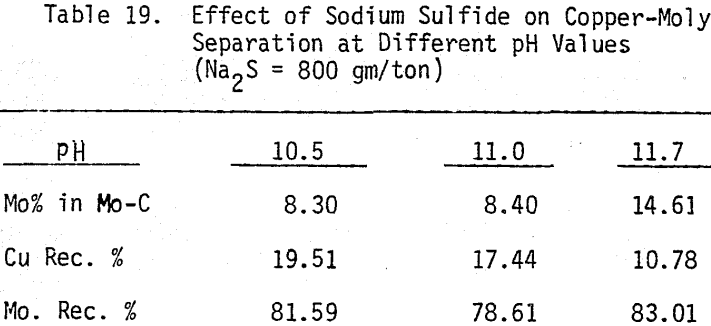 copper-moly-separation-effect-of-sodium-sulfide