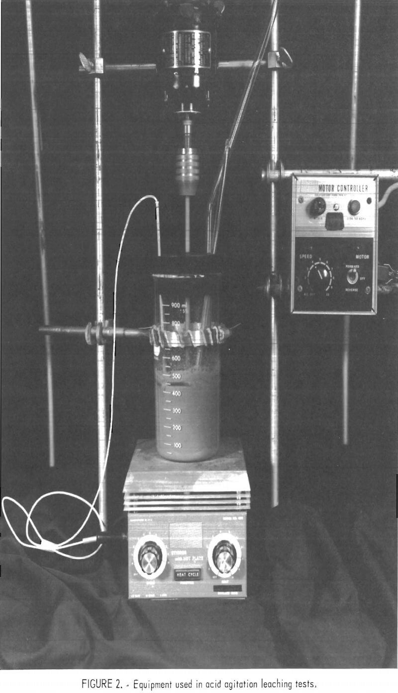 extracting-vanadium-and-uranium equipment used in acid agitation leaching tests