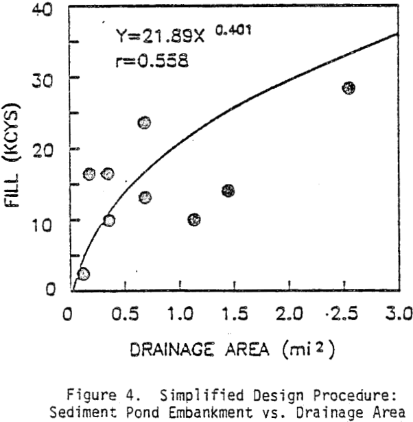 sedimentation pond design simplified