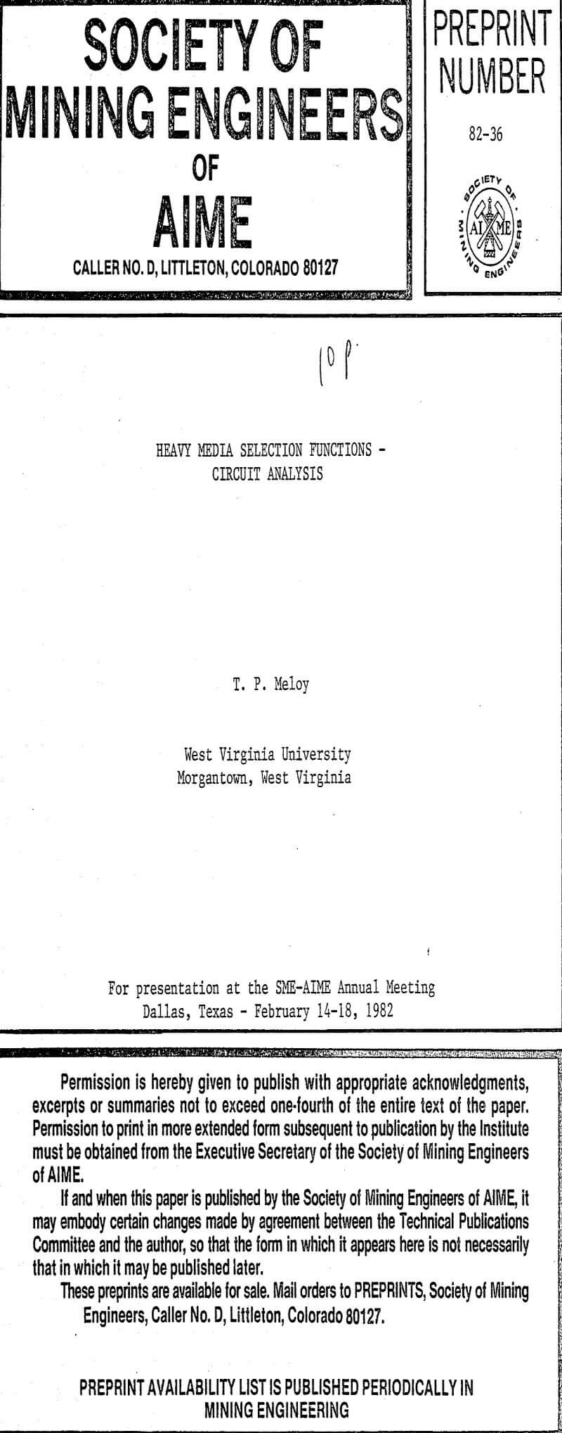 heavy media selection functions circuit analysis