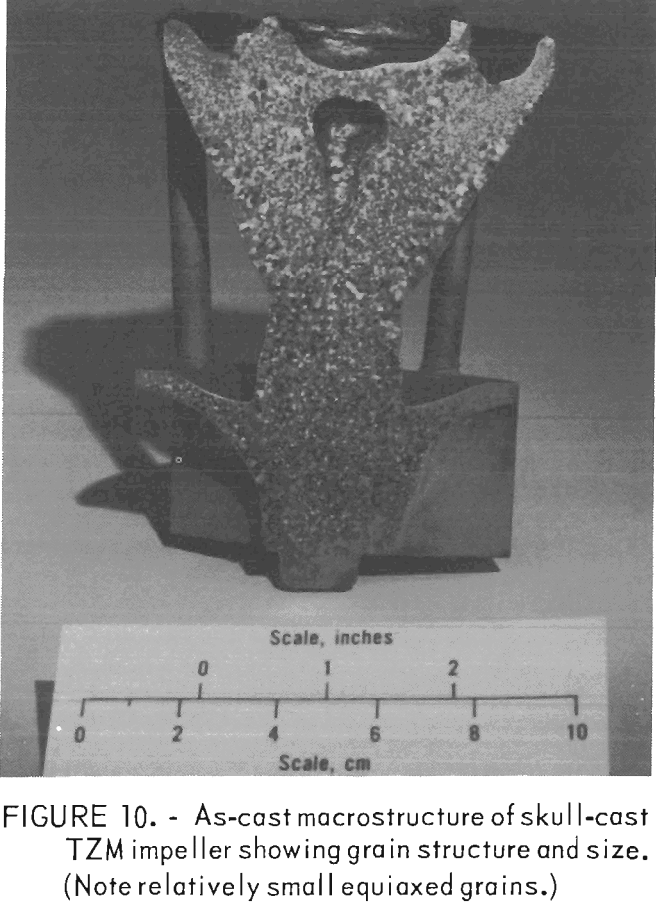 molybdenum casting macrostructure