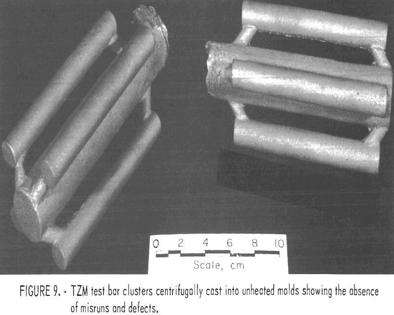 molybdenum casting tzm test bar