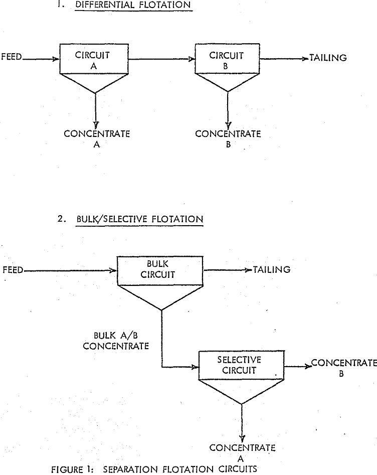 activated-carbon separation flotation circuits