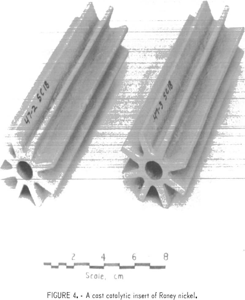 melting casting catalytic insert