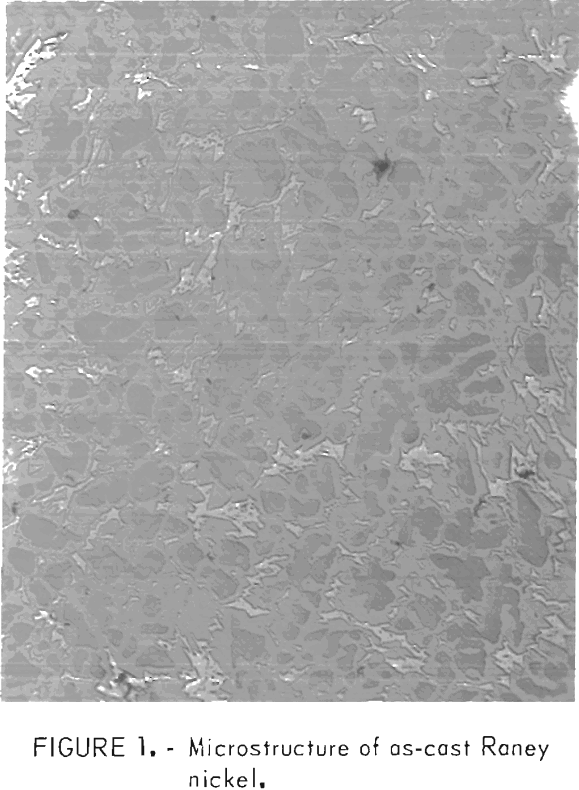 melting casting microstructure of as-cast raney nickel