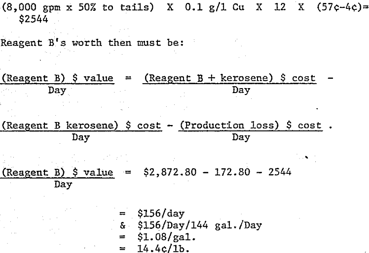 solvent extraction calculation