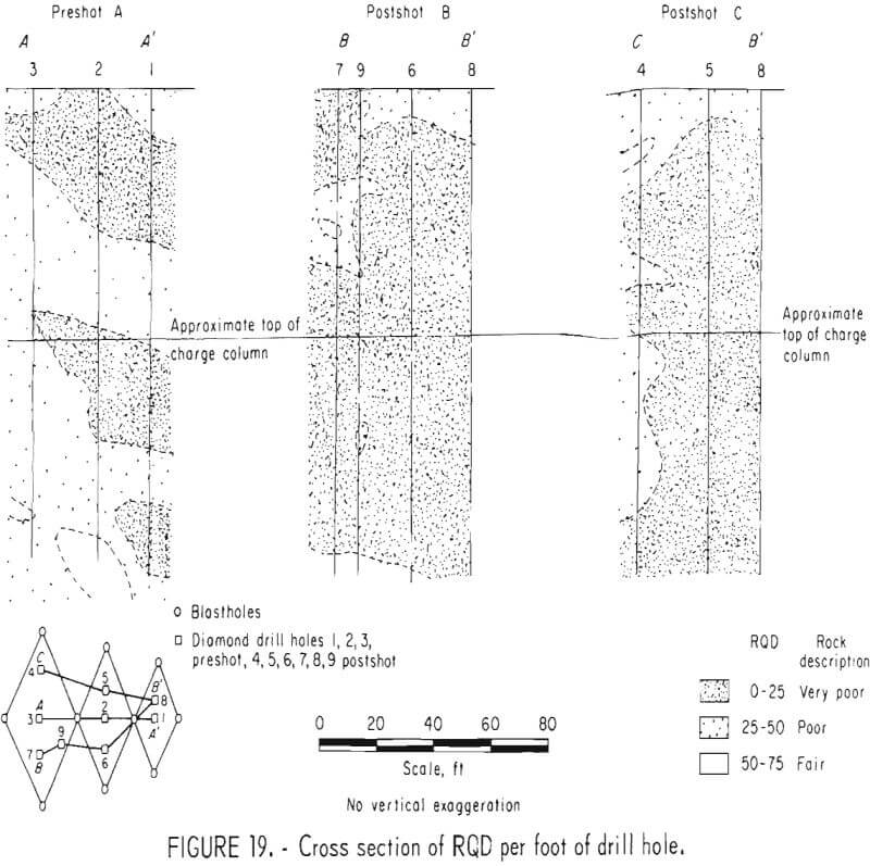 in situ extraction cross section of rqd