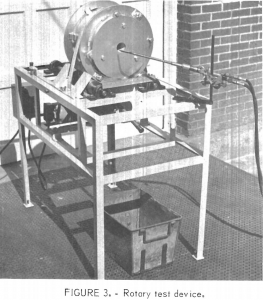 mineral-wool-furnace rotary test device