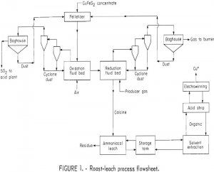 roast leach process flowsheet