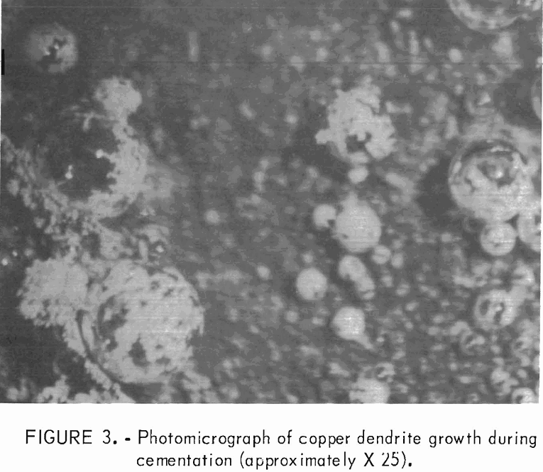 copper cementation photomicrograph