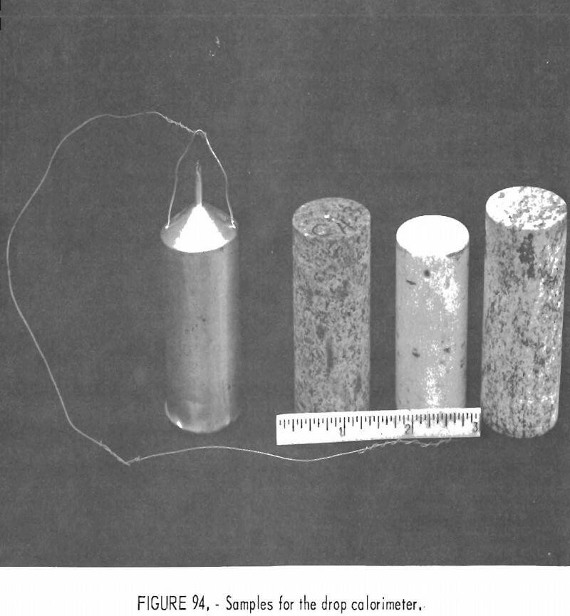 how to test rock drop calorimeter