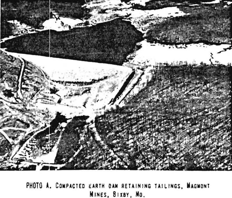 mill tailings compacted earth dam