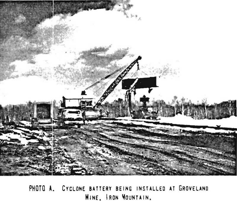 mill tailings cyclone battery