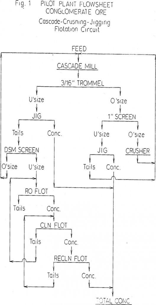 conglomerate ore flowsheet