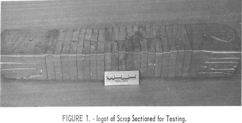 electronic-scrap-ingot-of-scrap-sectioned-for-testing