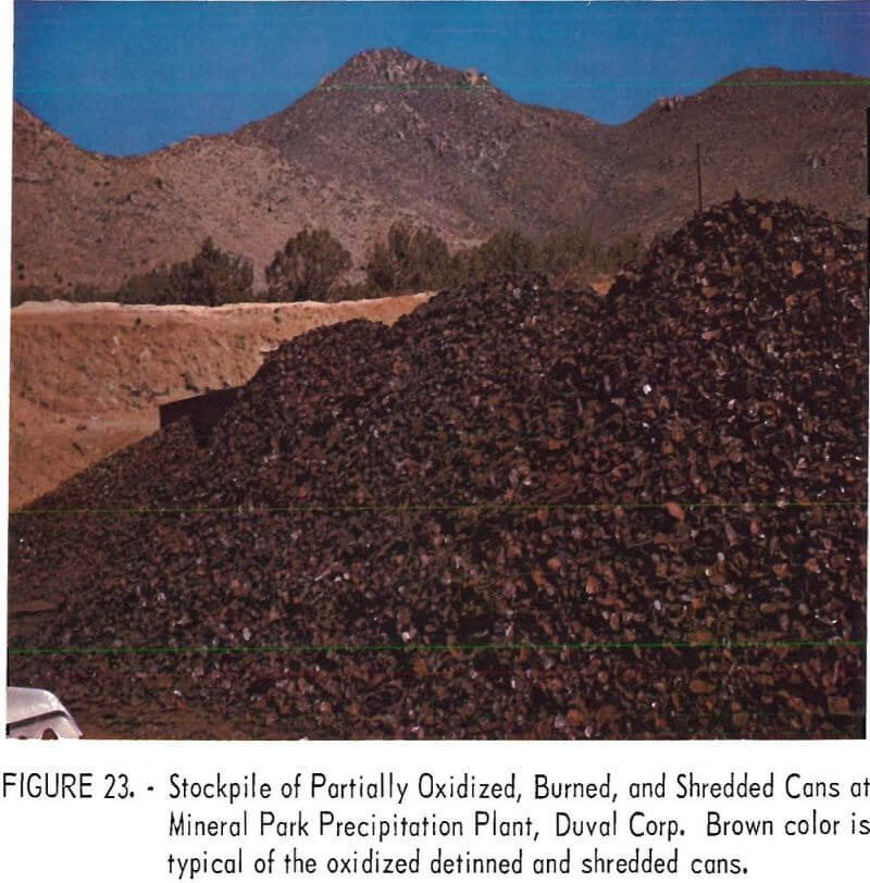 copper leaching stockpile