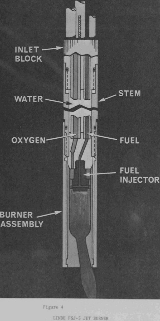 quarrying of granite jet burner