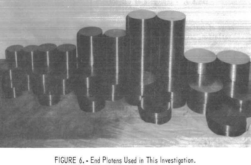 rock sample end platens