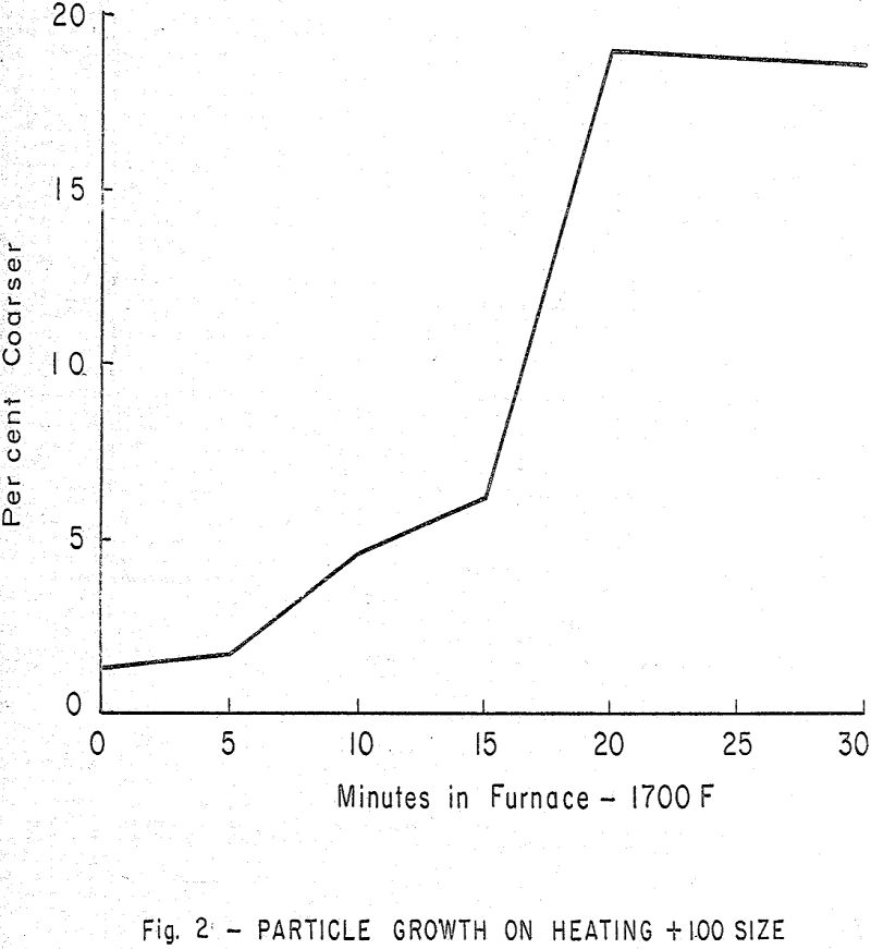 clinkering process particle growth