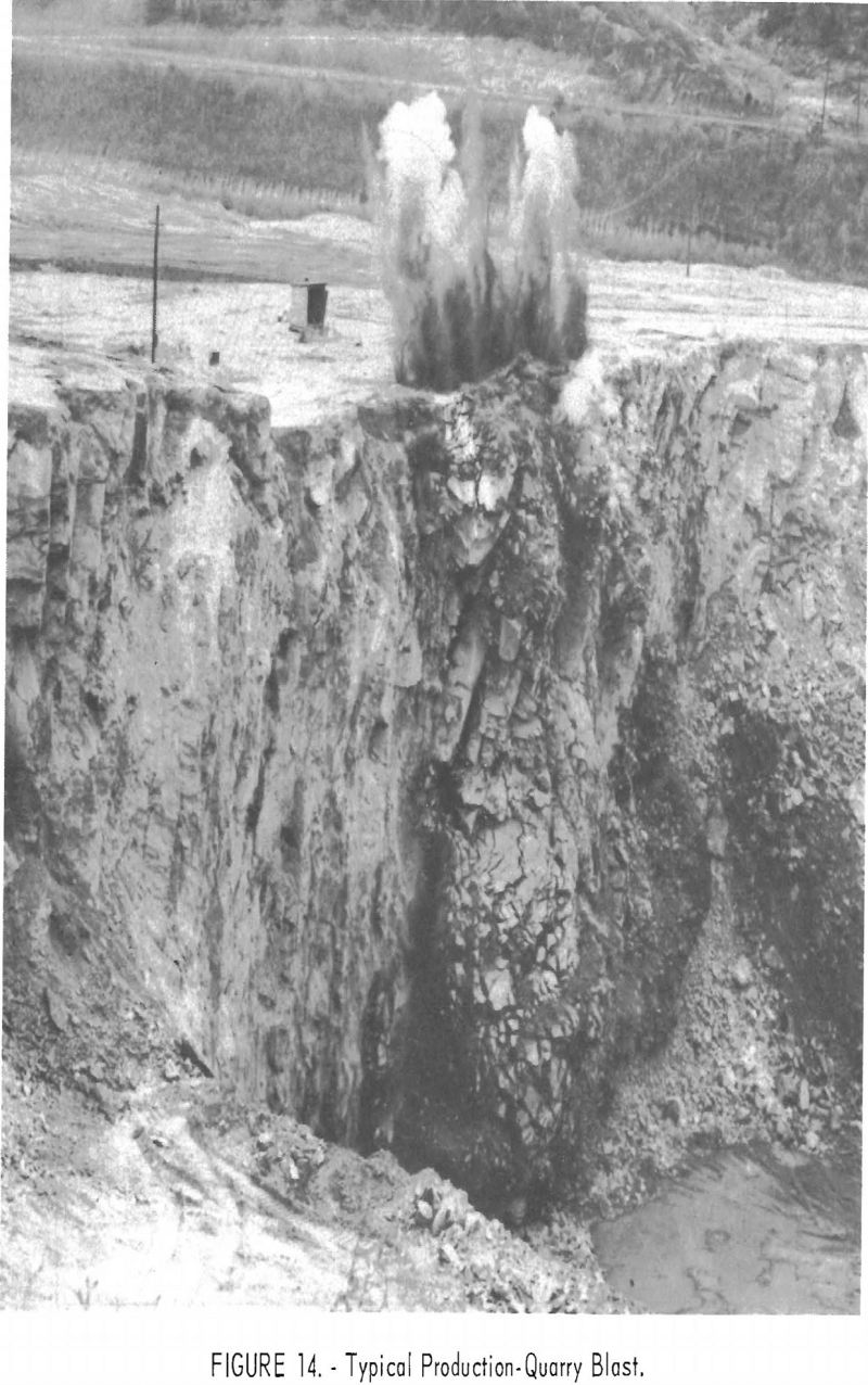 high-speed camera typical production quarry blast