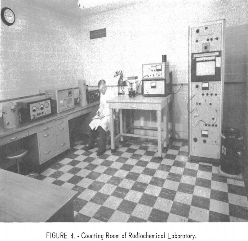 radioisotopes counting room of radiochemical laboratory