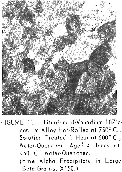 titanium-vanadium-zirconium alloys solution treated