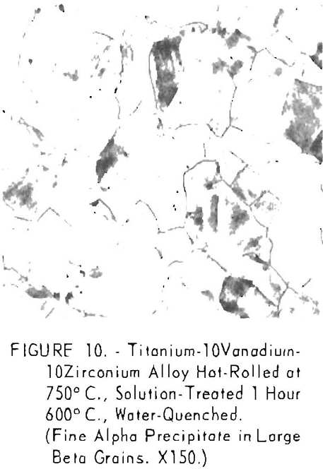 titanium-vanadium-zirconium alloys water quenched