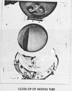 blasting ammonium nitrate close-up of mixing tube