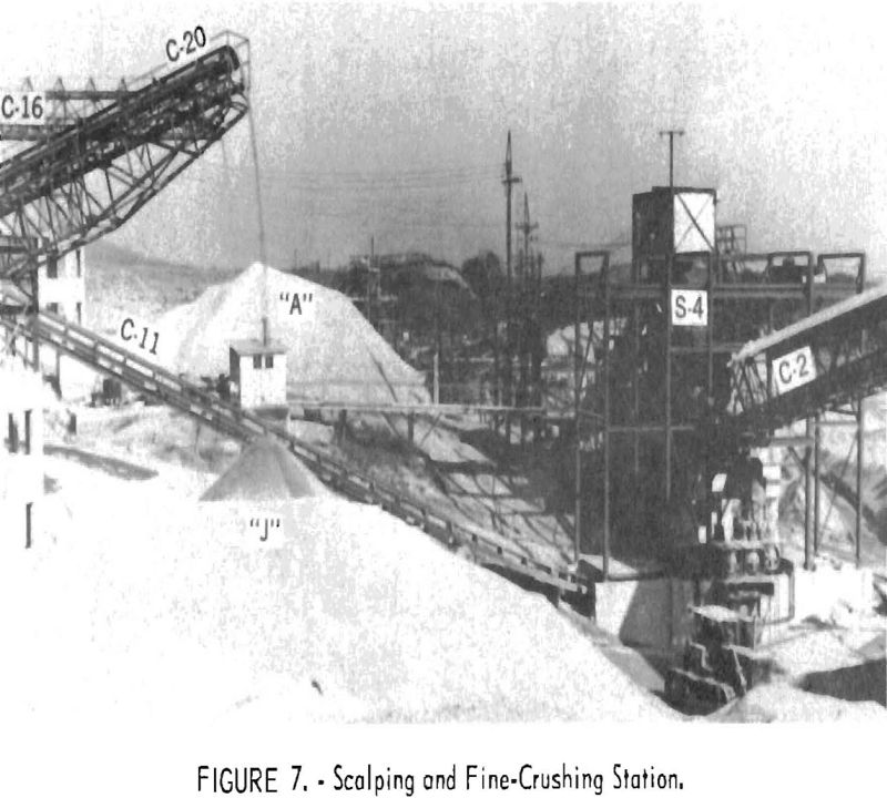 crushed-granite scalping and fine-crushing station