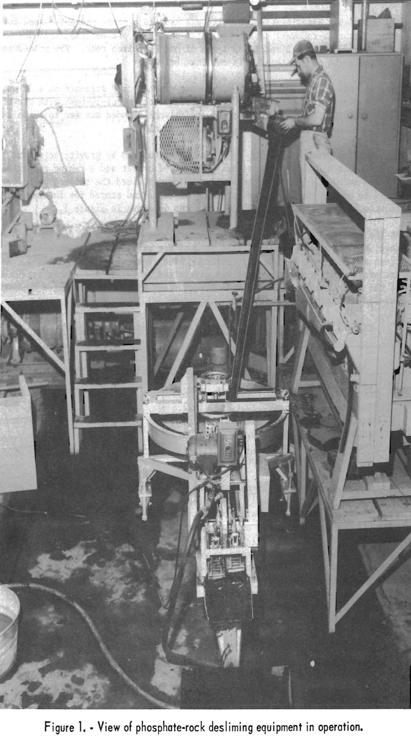 recovering fluorine view of phosphate-rock desliming equipment