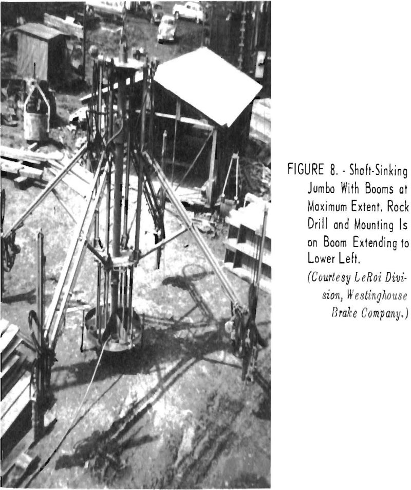 sinking shaft jumbo with booms