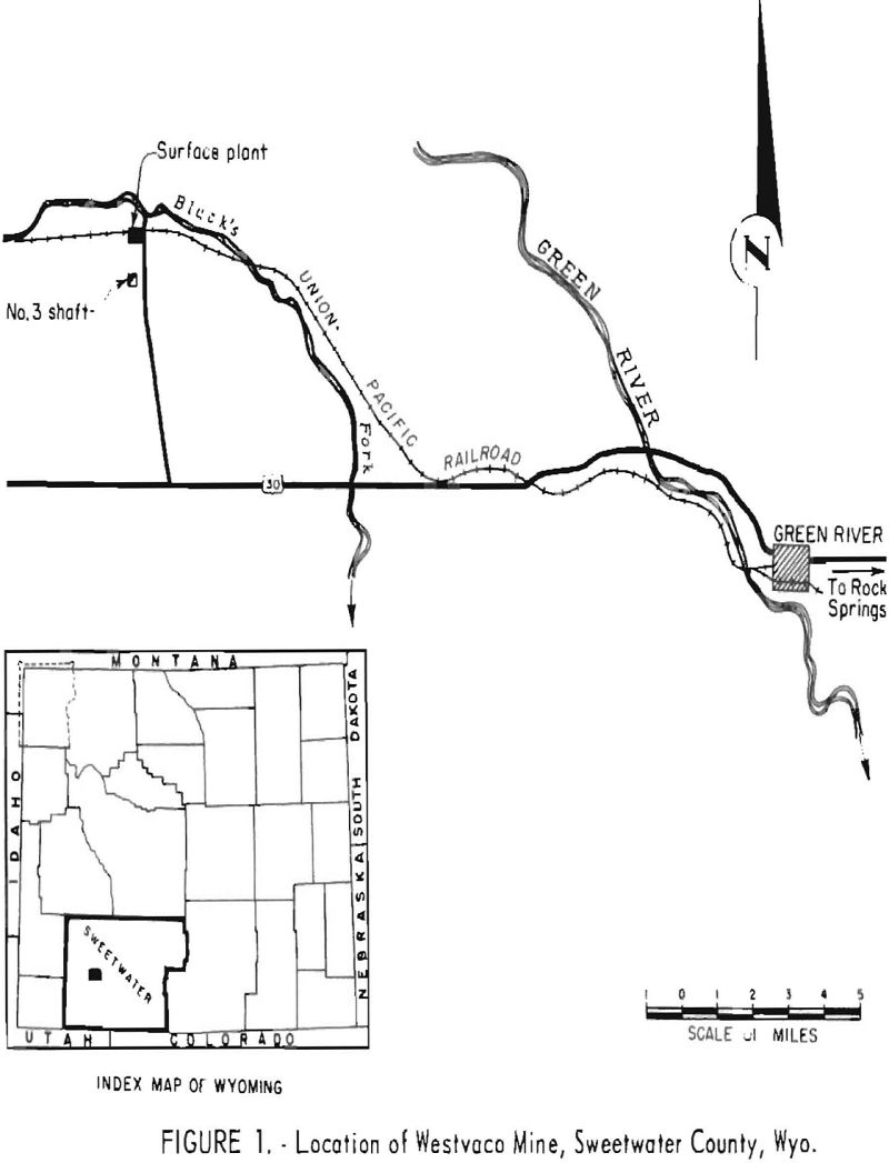 sinking shaft location of westvaco mine