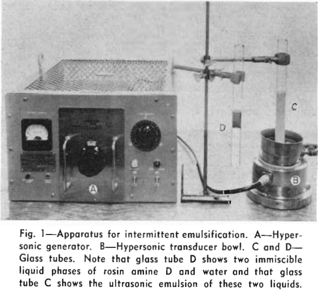 emulsified collecting reagents apparatus