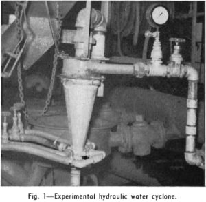 liquid-solid cyclone experimental hydraulic water cyclone