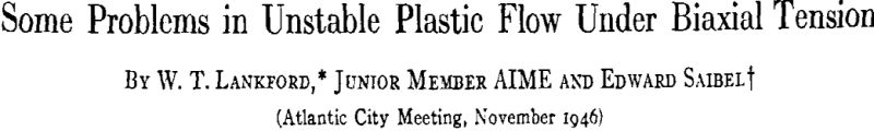 Some Problems in Unstable Plastic Flow Under Biaxial Tension