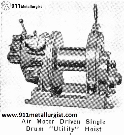 Air Motor Driven Single Drum