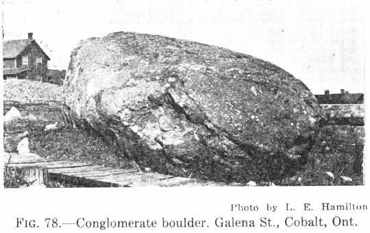 Conglomerate boulder