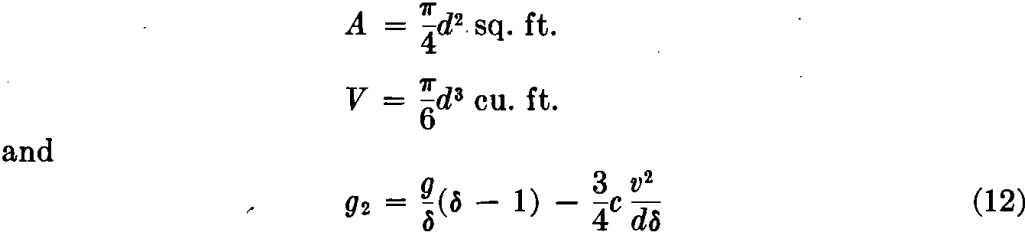 diameter gravity concentration