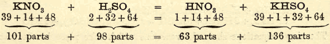 Nitric Acid Gas Equation