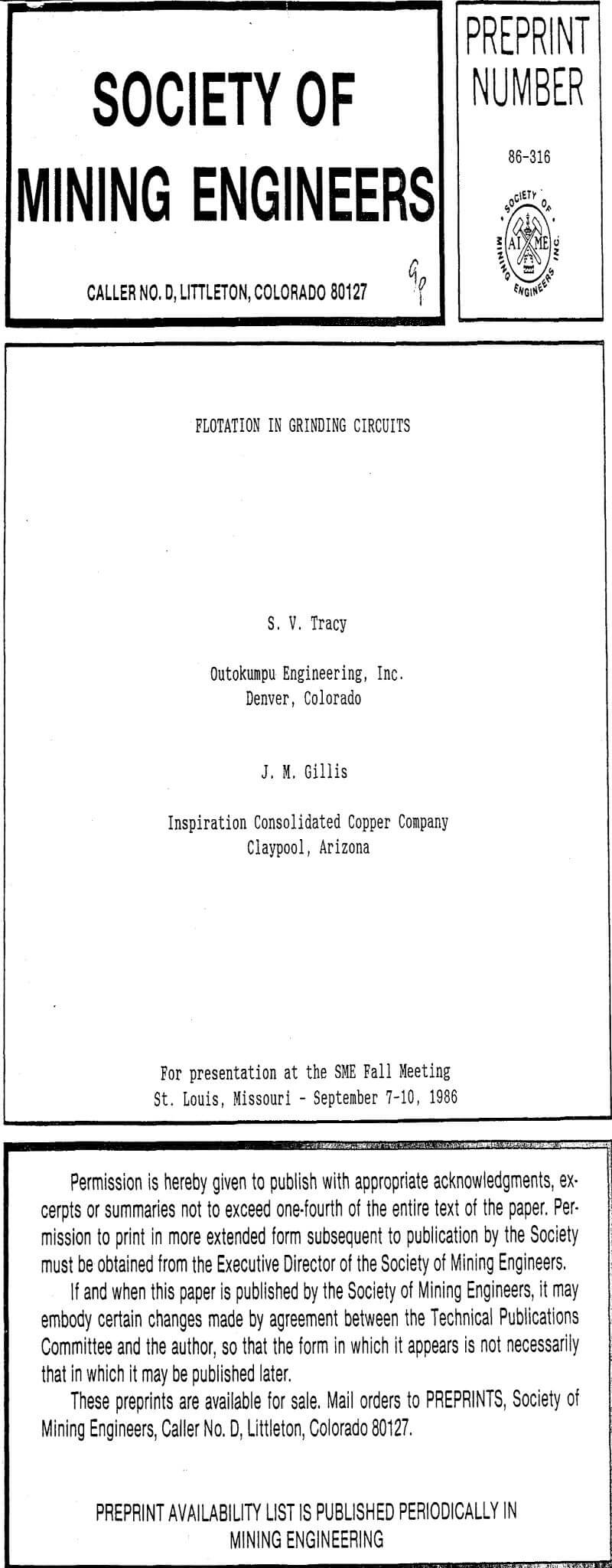 flotation in grinding circuits