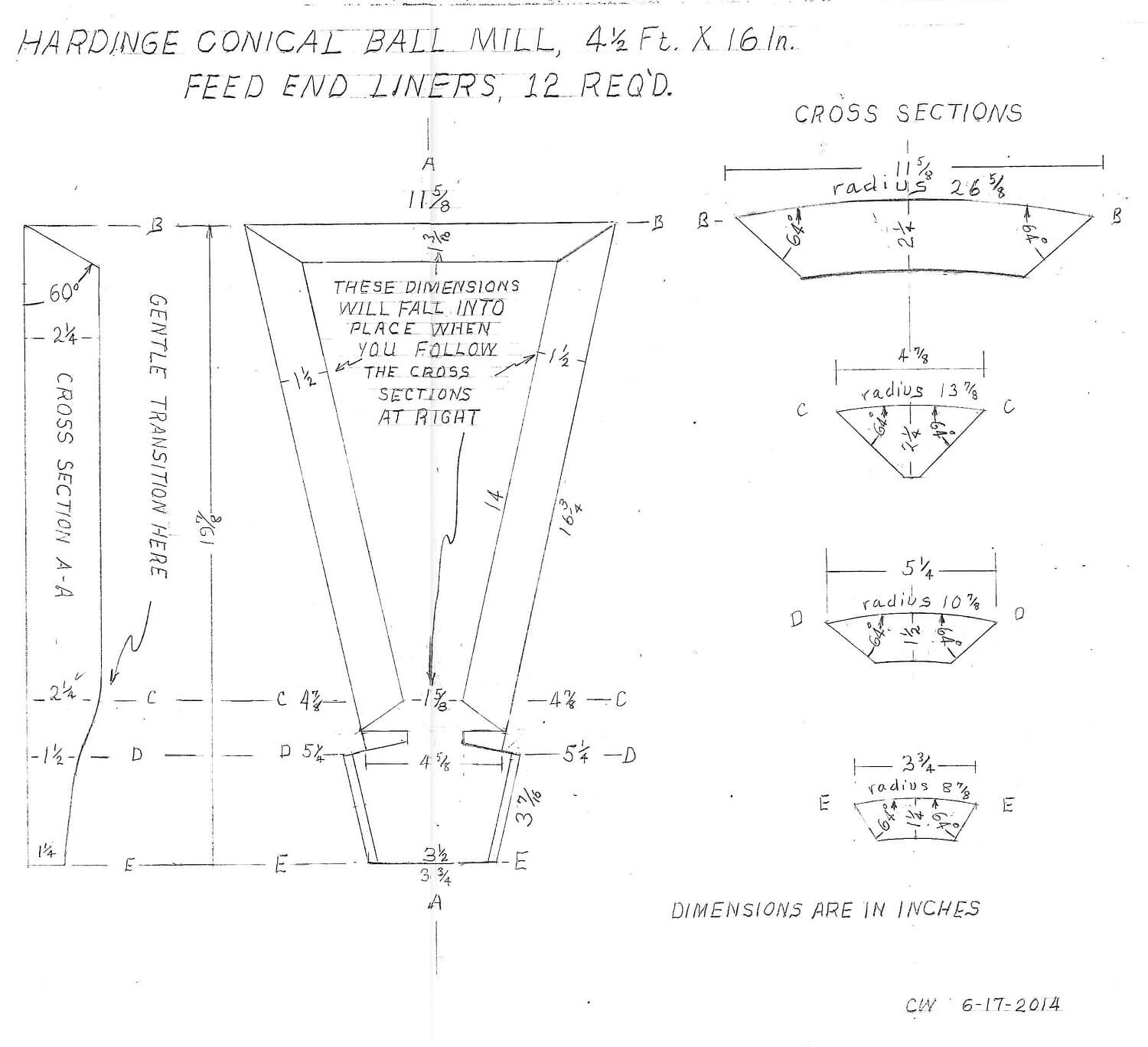 hardinge-conical-ball-mill-liners