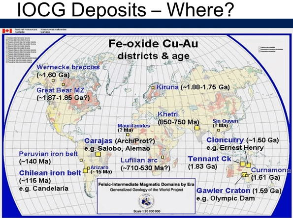 IOCG Iron Oxide Copper Gold Ore Deposits