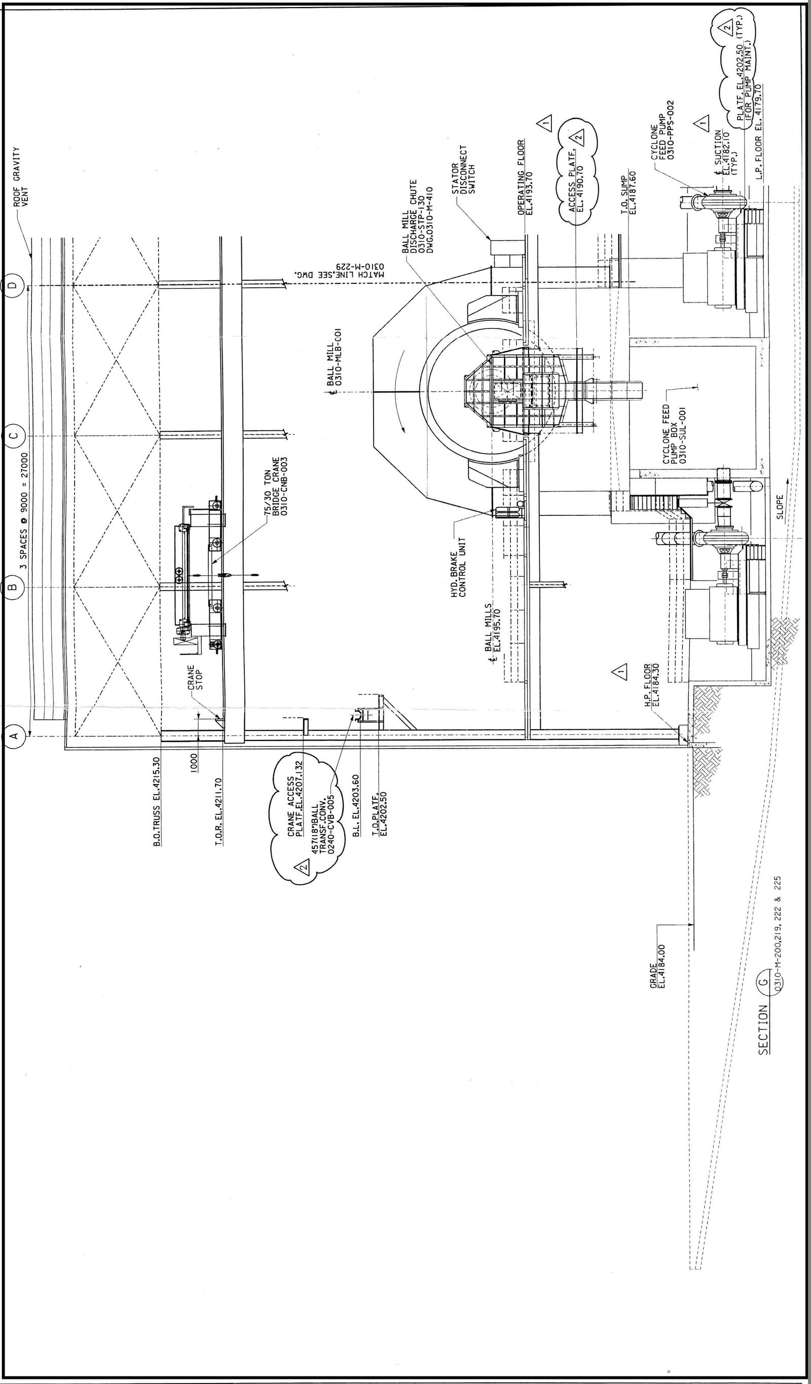 large ball mill drawing